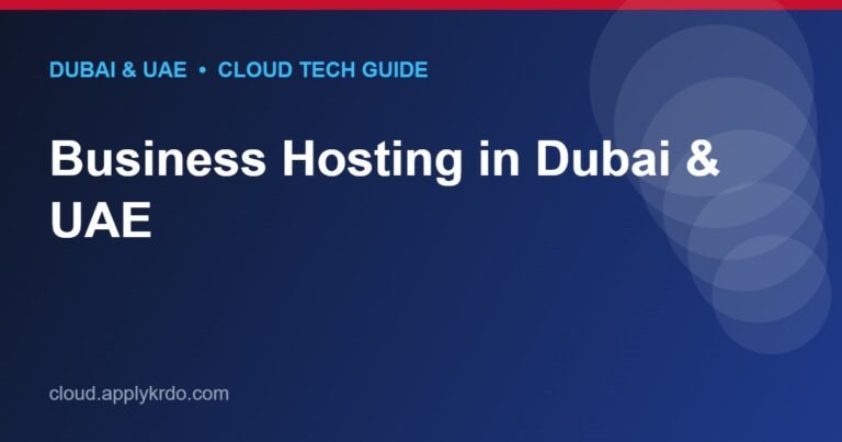 Business Hosting in Dubai & UAE