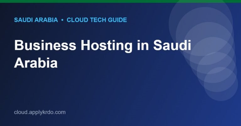 Business Hosting in Saudi Arabia