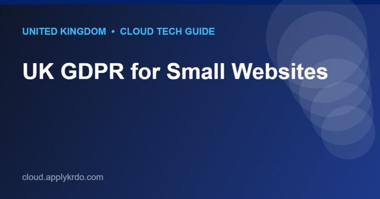 UK GDPR for Small Websites